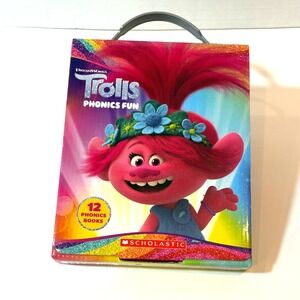 Trolls Phonics Fun 12-Book Box Set by Scholastic DreamWorks – Short & Long Vowel